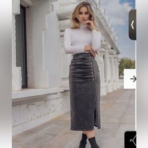 New with tags Ellie Makir maxi denim skirt size S